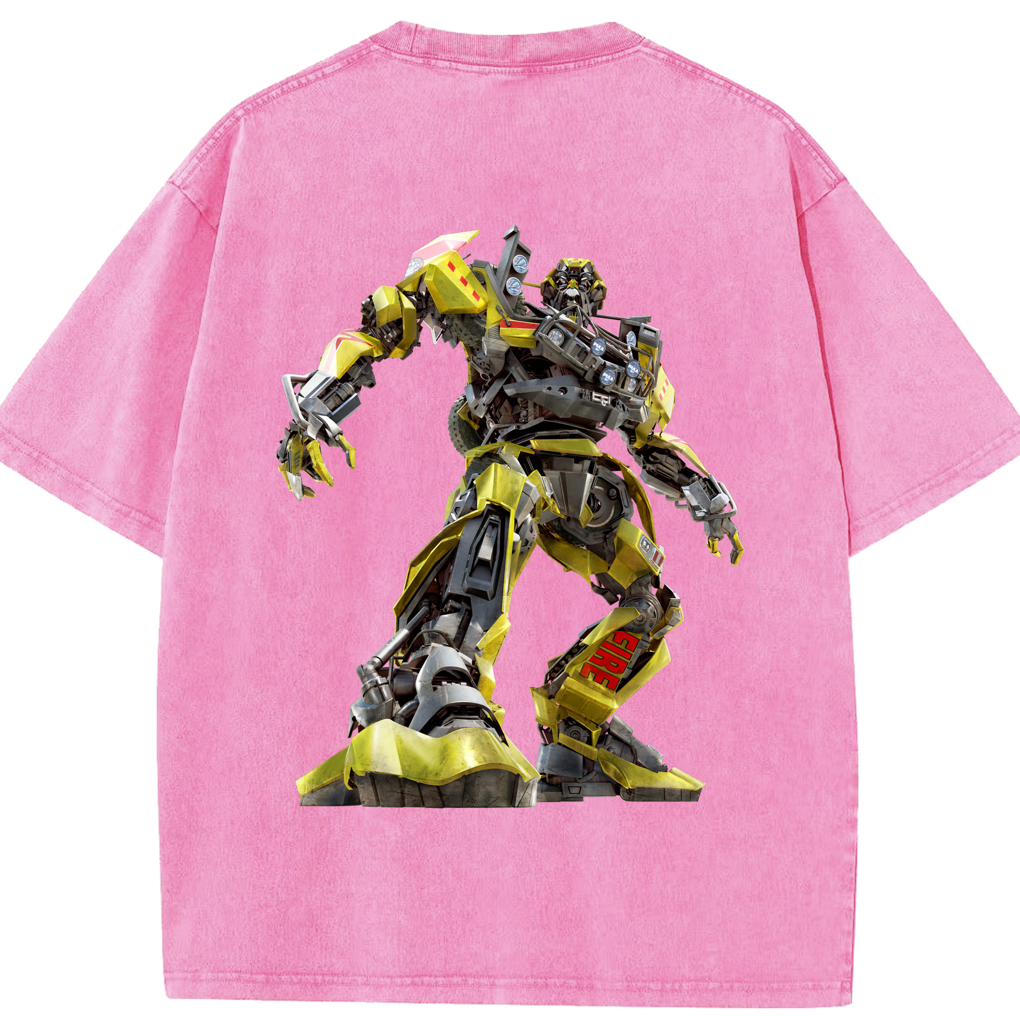 （画像用）  綿100% ヴィンテージ風 半袖Tシャツ（背面プリント）